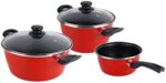 Magefesa Grana Batería Cocina Inducción 5 Piezas, Antiadherente Libre PFOA