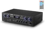 Amplificador Audio Bluetooth 5.0, Donner Amplificador Audio Estéreo 4 Canales,