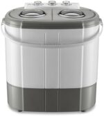 Wiltec Lavadora de camping portátil de doble tina 230 W 3 kg lavado y 2 kg