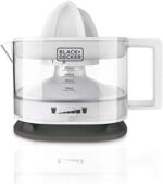Black+Decker BXCJ25E Exprimidor, 25 W, 350 milliliters, Plástico, Blanco