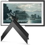 Deco TV Frames - Cuchara de aleación – Bisel negro anodizado compatible solo con