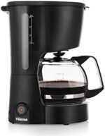 Princess CM-1246 Cafetera, Elemento antigoteo, Negro, 600 W