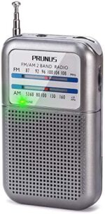 PRUNUS DE333 Radio Portatil Pequeña, Transistores Radio FM Am con Excelente