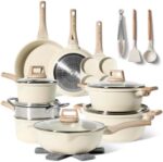 Just Perfecto Juego de Ollas y Sartenes Cocina Antiadherentes 21 Piezas, Batería