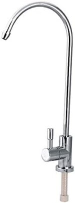 Nikou Grifo - Grifo de fregadero de cocina de acero inoxidable de 1/4 '' Grifo