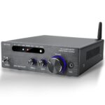 Amplificador HiFi, 2000 W Mini HiFi Amplificador, 2.0 Canales 100 W * 2