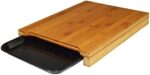 Jocca - Tabla de Cortar de Cocina de Madera Bambú con bandeja Resistente |