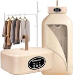 Secadora eléctrica portátil, mini secadora de ropa de 600 W, 2 velocidades, con