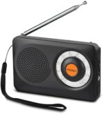 PRUNUS J-115 Radio Portatil Pequeña, Transistores Radio FM Am con Excelente
