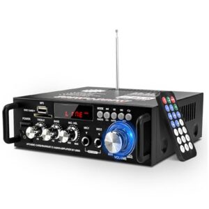 Mini Bluetooth Amplificador Audio, 600W HiFi de 2.0 Canales Audio Stereo Music