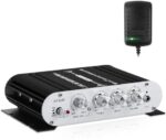 Amplificador de audio HiFi, amplificador estéreo de 2,1 canales, RMS 20 W x 2 +