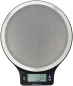 Amazon Basics Báscula de Cocina Digital con Pantalla LCD, sin bisfenol A (BPA),