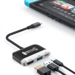 RREAKA Switch Dock for Nintendo Switch OLED, 3 in 1 Switch TV Adapter with 4K