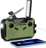 PRUNUS J-369 Radio Solar y a Pilas, Radio Emergencia con Manivela, Am FM SW